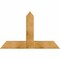 Ekena Millwork Portland Rough Sawn Timber Gable Bracket, Western Red Cedar, 48"W x 30"H x 6"D x 6"F, 15/12 Pitch GBW048X30X0606POR00RWR - alternate 1